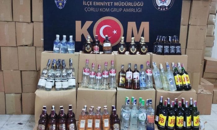 TEKİRDAĞ’DA KAÇAK İÇKİ OPERASYONU